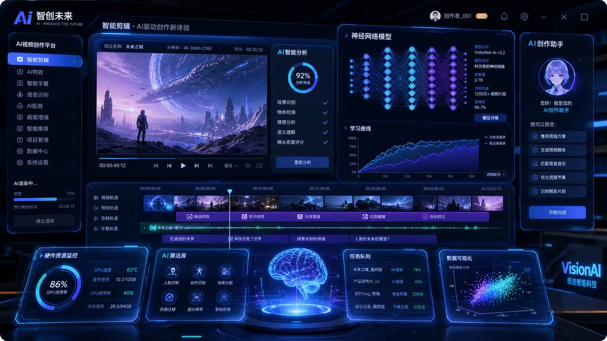 直播大秀录屏AI视频创作工具